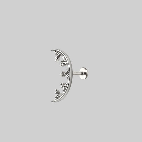 TWILIGHT. Skeleton Key Stud Earring - Silver
