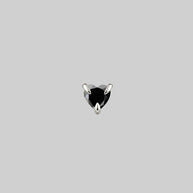 black heart gemstone tragus stud earring 