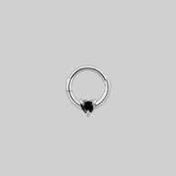 black heart septum ring