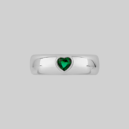 CETUS. Cosmic Waves Band Ring - Silver