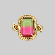 mulitcoloured-gemstone-snake-ring
