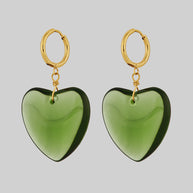 huge heart earrings