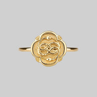 inifinity snake ring gold 