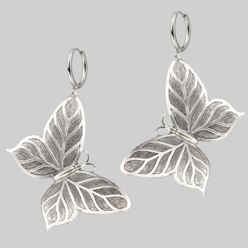 ANWAR. Lion Knocker Earrings - Silver