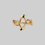 twisted snake ring gold