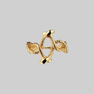 twisted snake ring gold