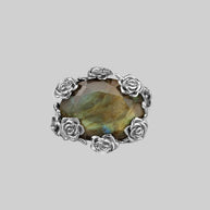 large labradorite gemstone ring silver