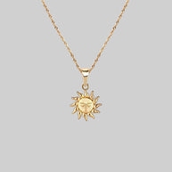 gold sun necklace
