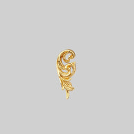 gold swirl tragus stud earring