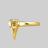 gold  animal skull ring