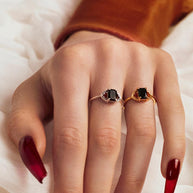 rectangle gemstone ring 
