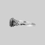 Ring - DARK SOUL. Detailed Onyx Silver Ring