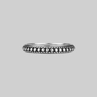 Ring - EAST. Dotted Band Silver Ring