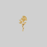 gold rose earring, rose cartilage earring 