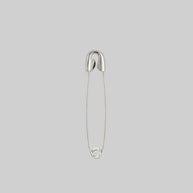 safety pin earring silver 