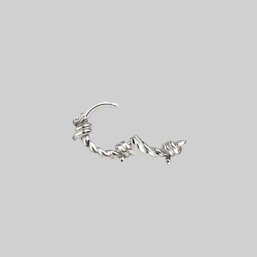 Barbed wire nose ring hotsell