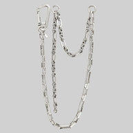 silver chunky chain trouser chain