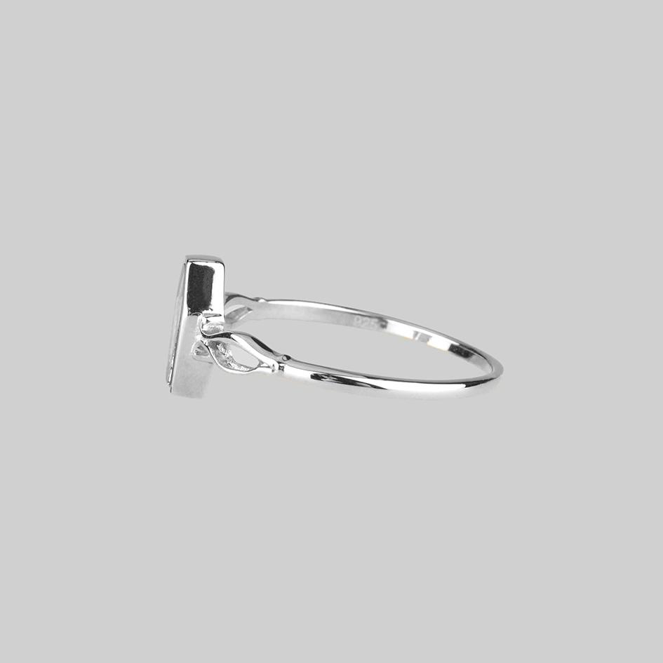 Silver online coffin ring