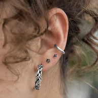 silver stud earrings