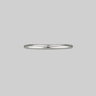 HOPE. Simple Silver Band Ring