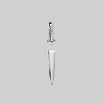 gothic dagger earring silver
