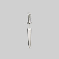 gothic dagger earring silver