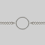 silver ring choker necklace