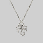 silver scorpion pendant necklace 