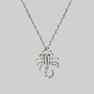 silver scorpion pendant necklace 