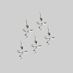 silver twisted snake hair accessories