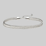 simple sterling silver chain choker