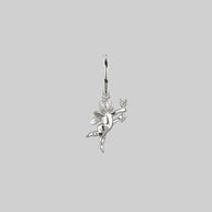 love angel earring silver