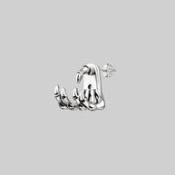 skeleton hand stud earrings sterling silver