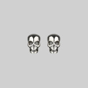 EDIE. Tiny Sterling Silver Skull Studs
