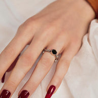 gothic twisted snake ring