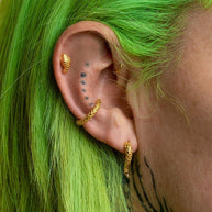 Snake ear cuff head and tail
