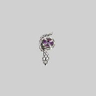 amethyst gemstone tragus stud