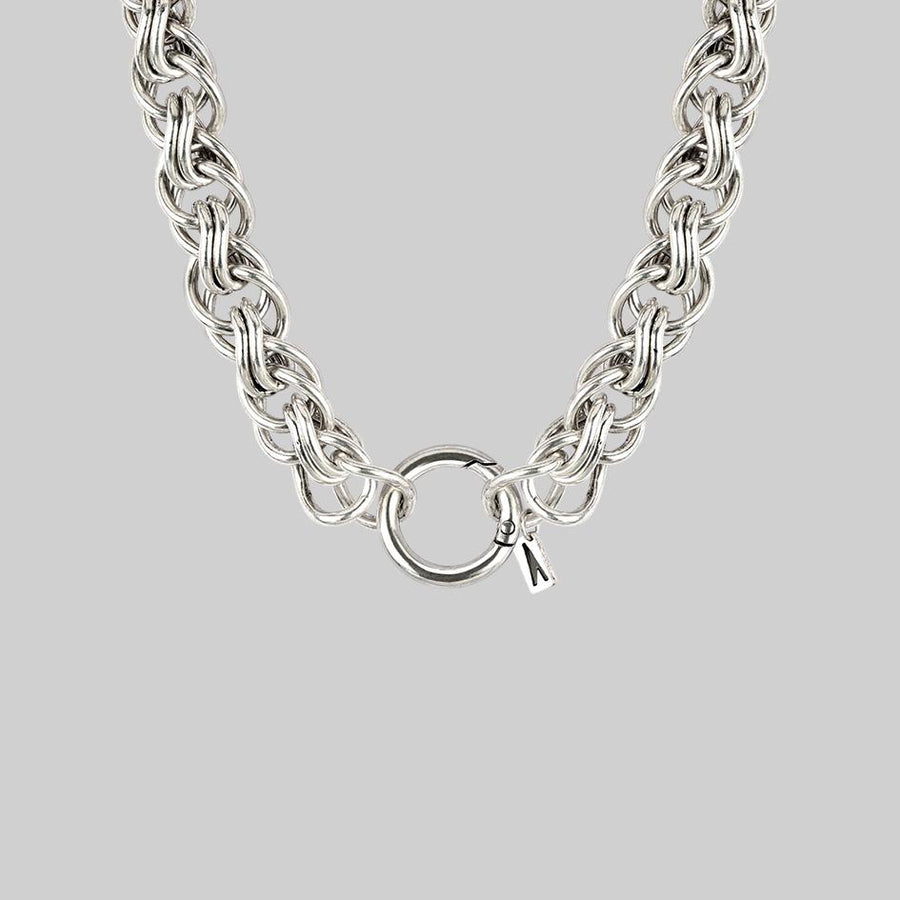 Sterling Silver Chunky Initial Necklace | Hersey & Son Silversmiths