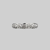 Serling silver posey ring 