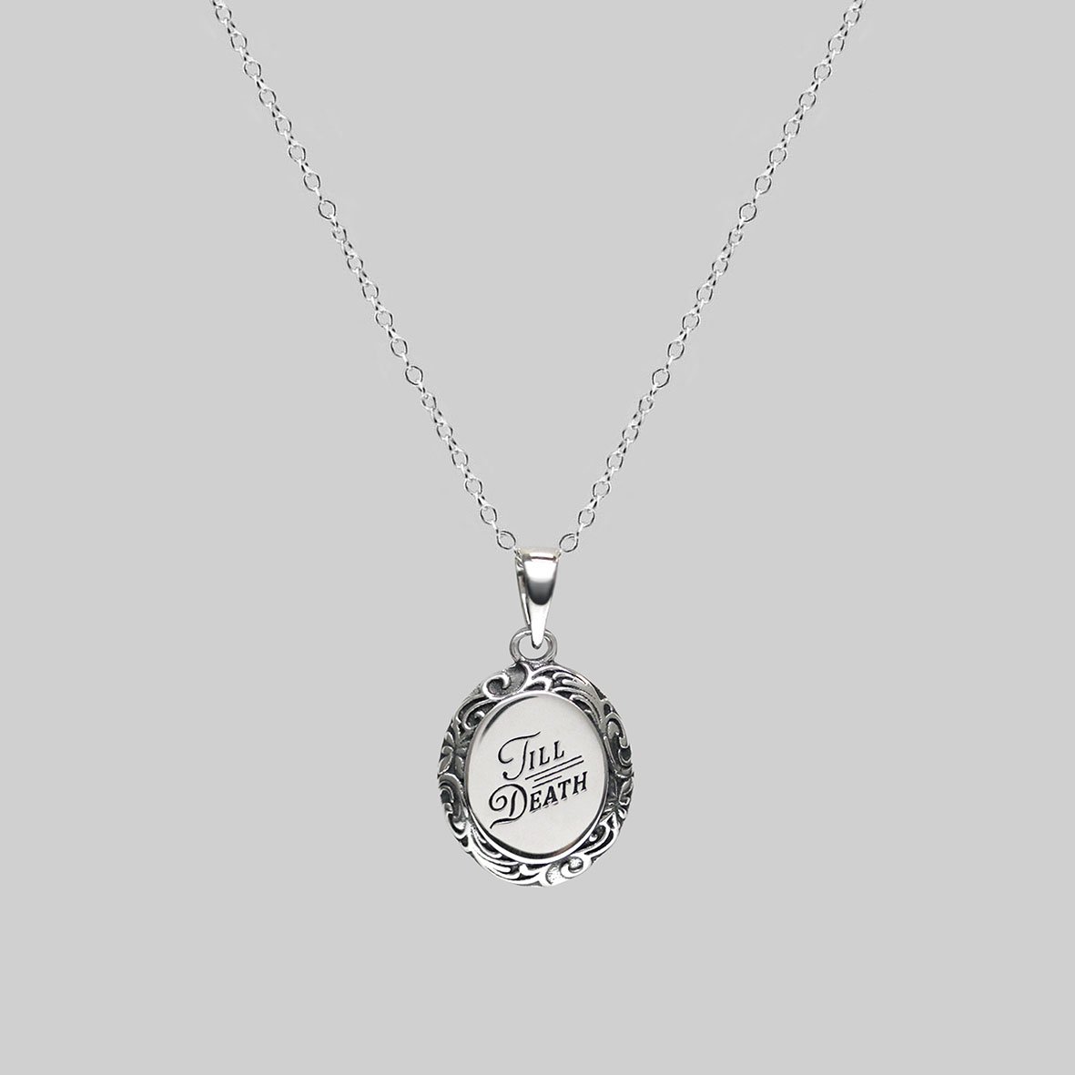 TILL DEATH™. Promise Medallion Pendant Necklace