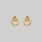 twisted snake door knocker earrings