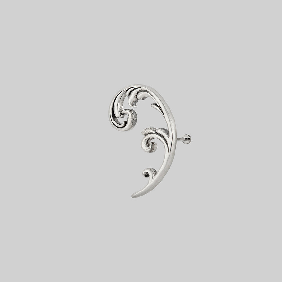 Unusual silver sales stud earrings