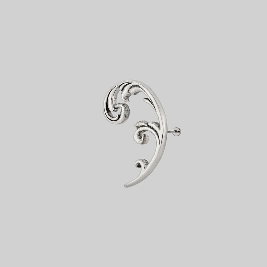 unusual silver helix earring