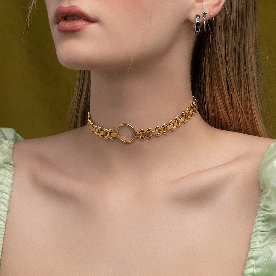 vintage chain choker