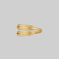 AWAKEN. Feather Wrap Gold Ring